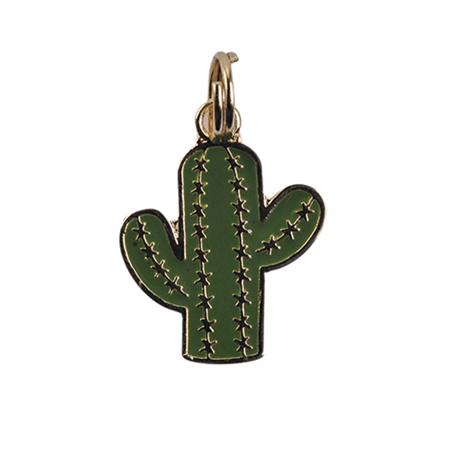 Pingente Esmaltado Cactus