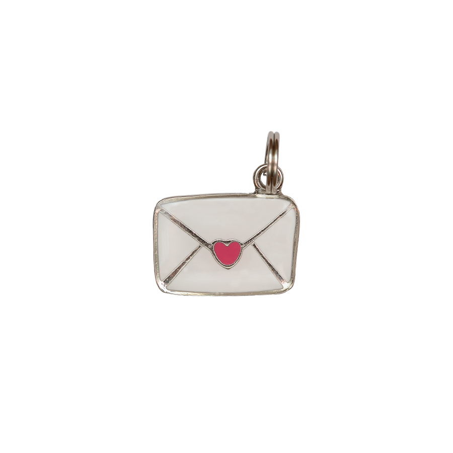 Pingente Esmaltado Níquel Envelope