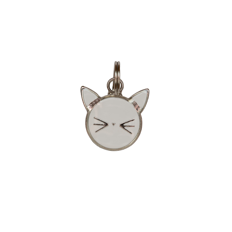 Pingente Esmaltado Níquel Gato